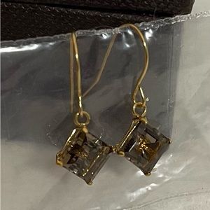 10kt yellow gold shepherds, hook earrings